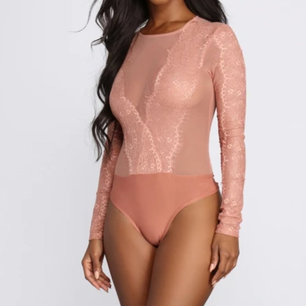 Bodysuit - For the love of Lace Windsor Mauve Dust